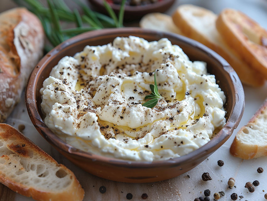 Ricotta et poivre